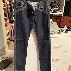 Kenzo Men's Black/ Dark Gray Slim Jeans stretch 34